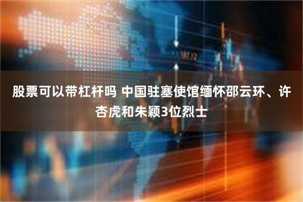 股票可以带杠杆吗 中国驻塞使馆缅怀邵云环、许杏虎和朱颖3位烈士