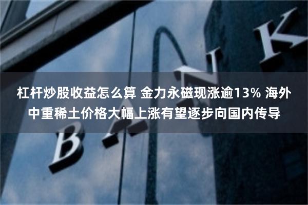 杠杆炒股收益怎么算 金力永磁现涨逾13% 海外中重稀土价格大幅上涨有望逐步向国内传导