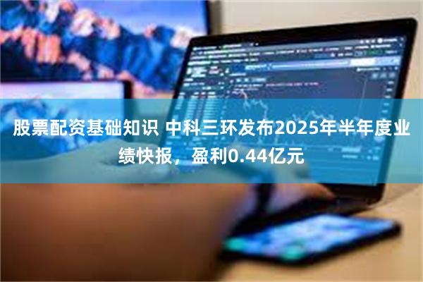 股票配资基础知识 中科三环发布2025年半年度业绩快报，盈利0.44亿元
