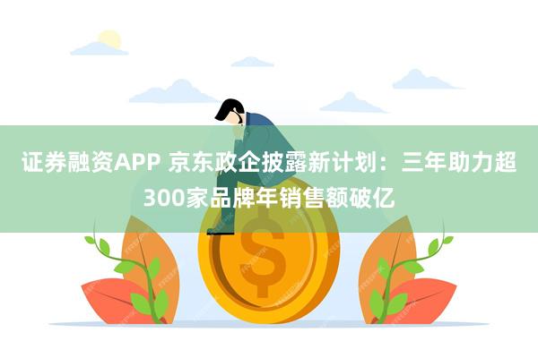 证券融资APP 京东政企披露新计划：三年助力超300家品牌年销售额破亿
