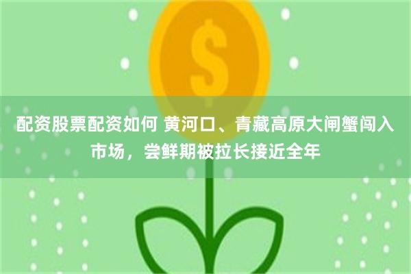 配资股票配资如何 黄河口、青藏高原大闸蟹闯入市场，尝鲜期被拉长接近全年