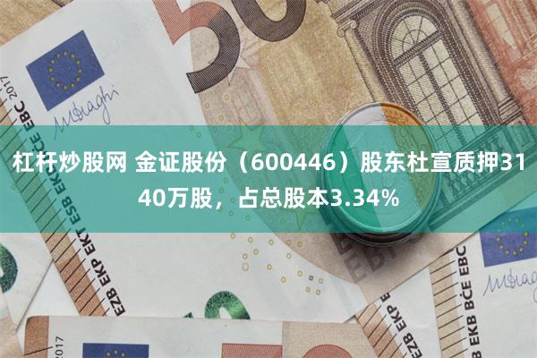 杠杆炒股网 金证股份（600446）股东杜宣质押3140万股，占总股本3.34%