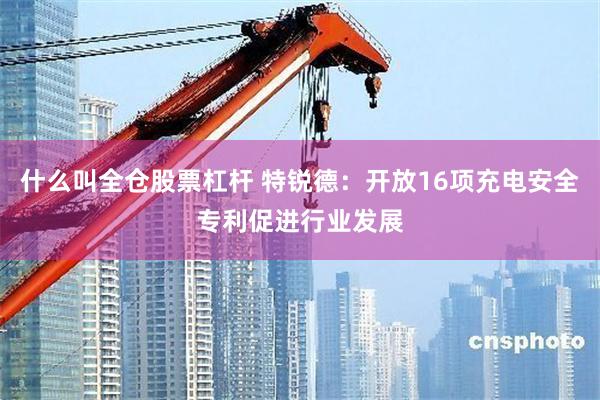 什么叫全仓股票杠杆 特锐德：开放16项充电安全专利促进行业发展