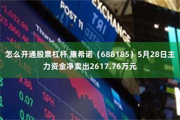 怎么开通股票杠杆 康希诺(688185)5月28日主力资金净卖出2617.76万元