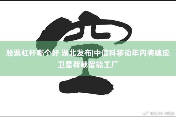 股票杠杆哪个好 湖北发布|中信科移动年内将建成卫星荷载智能工厂