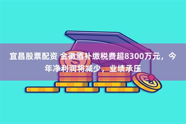 宜昌股票配资 金徽酒补缴税费超8300万元,今年净利润将减少,业绩承压